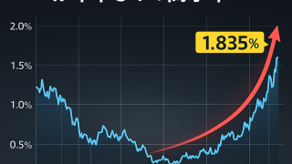 長期金利、一時1.835%に上昇 17年半ぶりの高水準